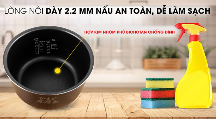 Nồi Cơm Điện Tử Toshiba RC-18DH2PV(W) 4