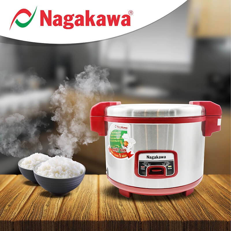 Nồi Cơm Điện Nagakawa Nắp Gài NAG0108 (4.6 Lít) 1