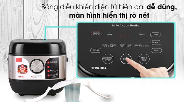 Nồi Cơm Cao Tần Toshiba 1.8 Lít RC-18IX1PV 8