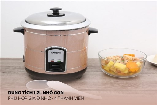 Nồi Cơm Điện Nắp Rời Sunhouse SHD8105 (1.2L) 1
