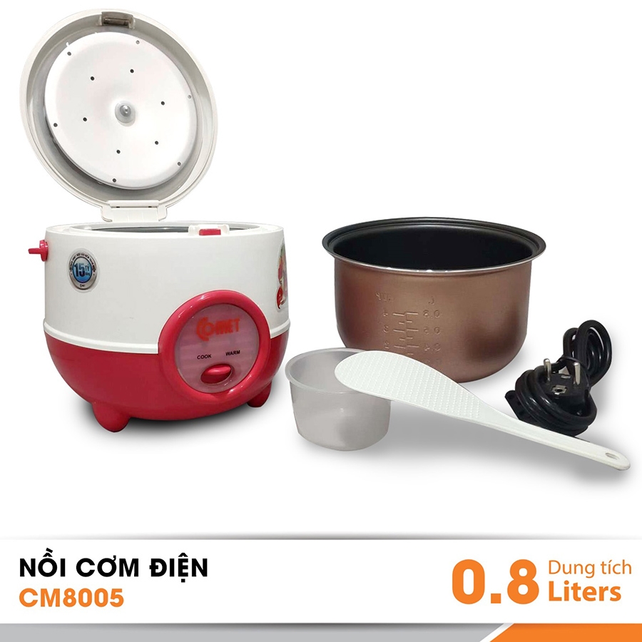 Nồi Cơm Điện Nắp Gài Comet CM8005 0.8L - 350W 1