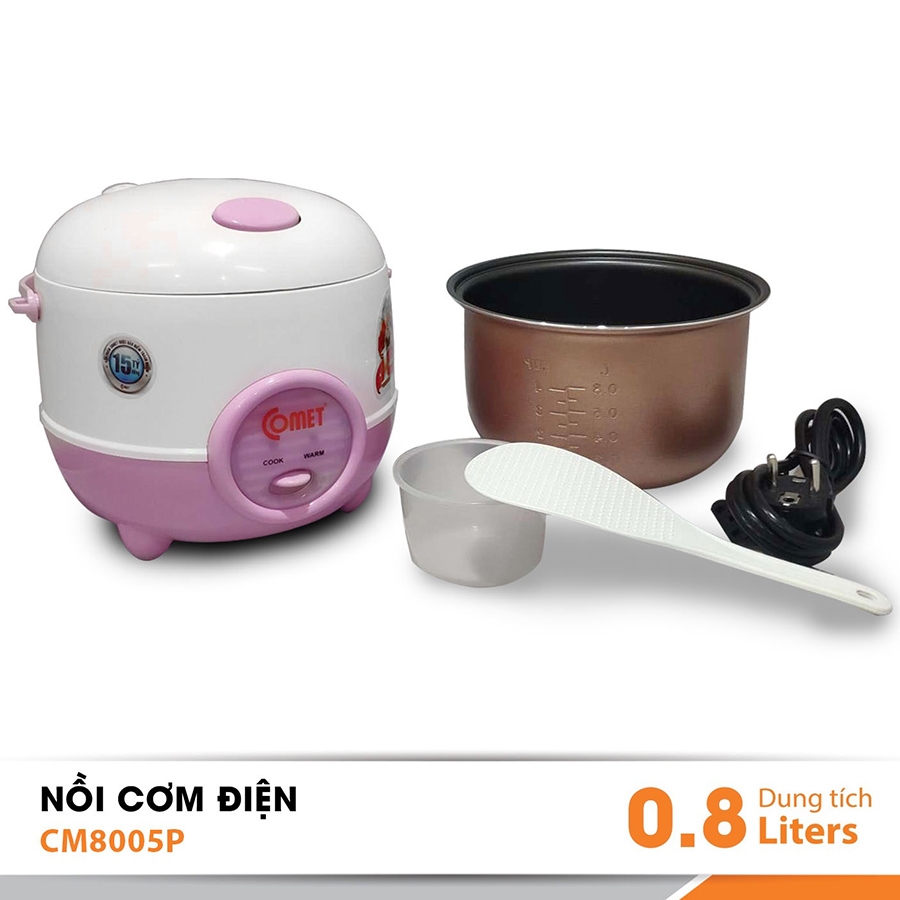 Nồi Cơm Điện Nắp Gài Comet CM8005 0.8L - 350W 3