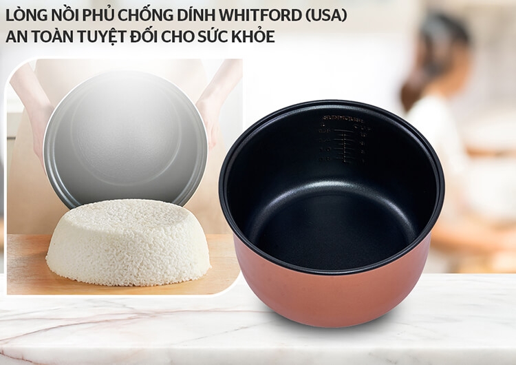 Nồi Cơm Điện Nắp Gài Sunhouse SHD8609
