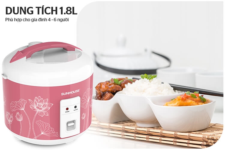 Nồi Cơm Điện Nắp Gài Sunhouse SHD8609