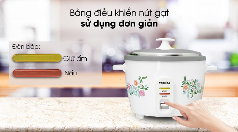 Nồi Cơm Nắp Rời Toshiba 1,8 Lít RC-18MH1PV(W) 2