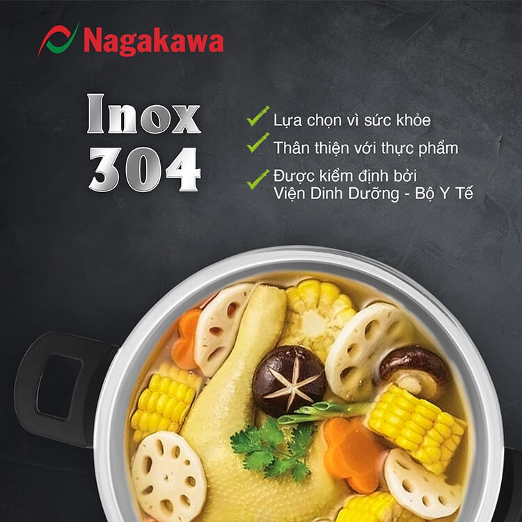 Nồi Áp Suất Đáy Từ Nagakawa NAG1481 (8L) 3