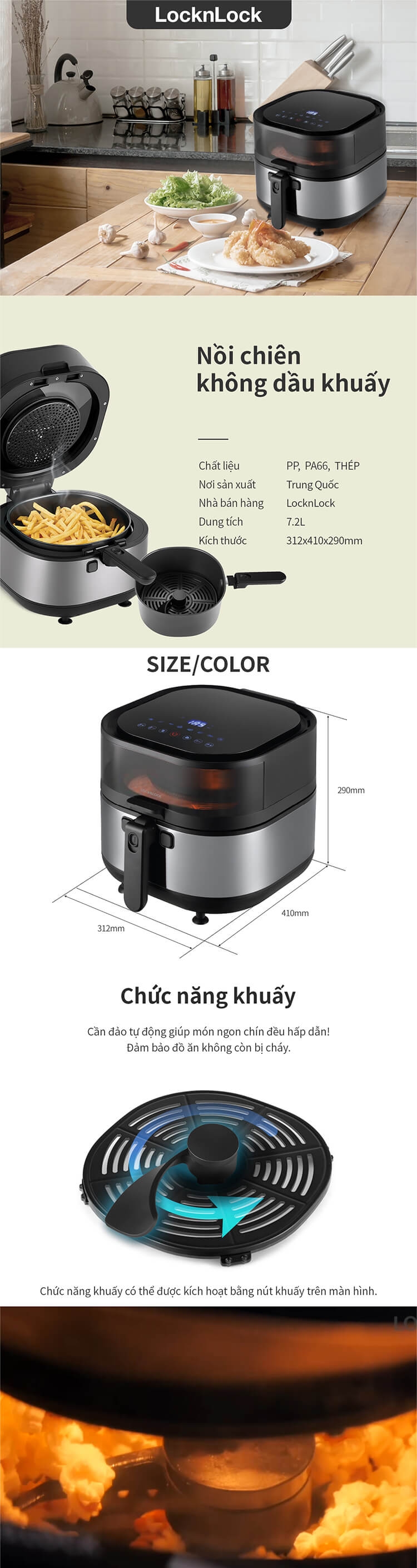 EJF596BLK - Nồi chiên không dầu 1
