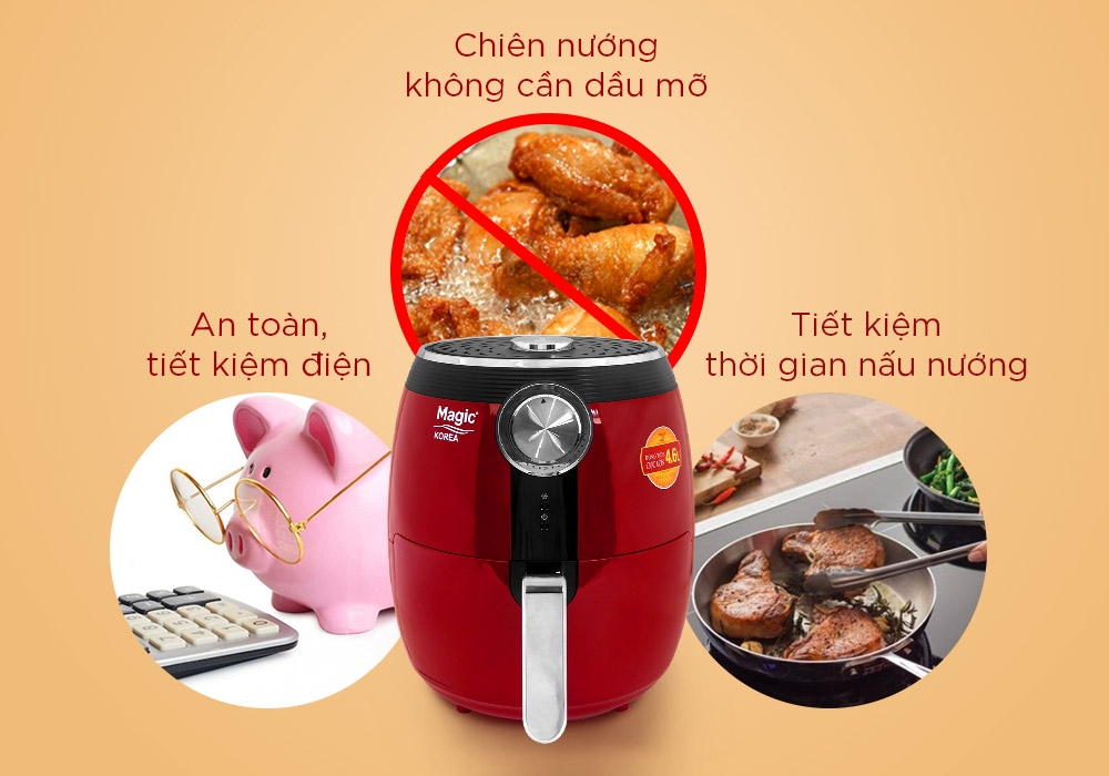 Nồi Chiên Không Dầu Magic Korea A-802 7