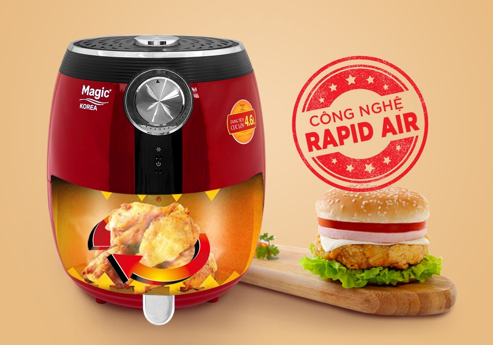 Nồi Chiên Không Dầu Magic Korea A-802 3