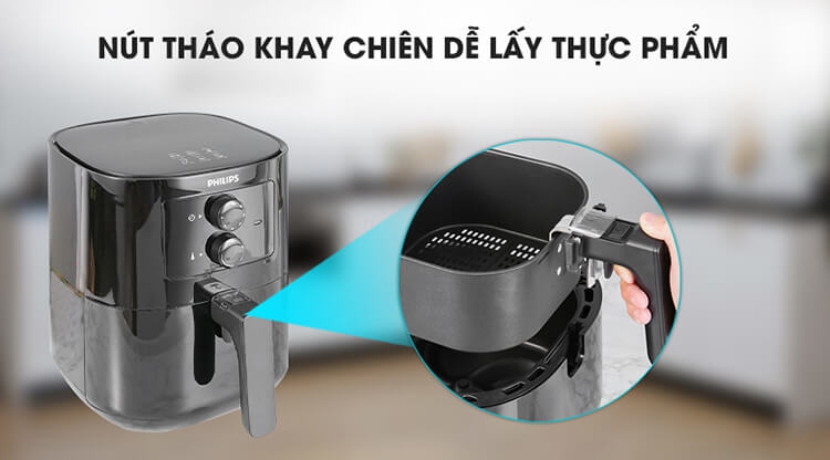 Nồi Chiên Không Dầu Philips HD9200/90 4