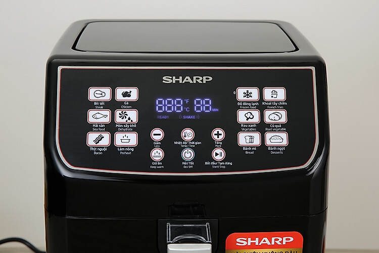 Nồi Chiên Không Dầu Điện Tử Sharp KF-AF55EV-BK (5.2 Lít) 2
