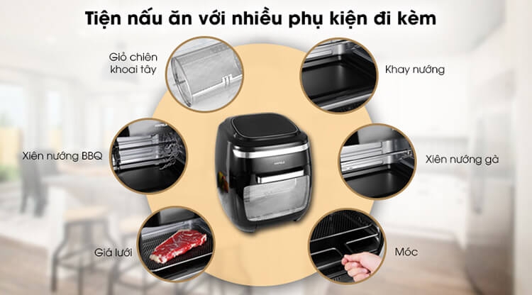Nồi Chiên Không Dầu Hafele AF-602A 11 Lít 4