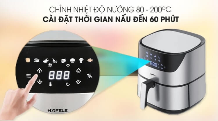 Nồi Chiên Không Dầu Điện Tử Hafele AF-T5A 2