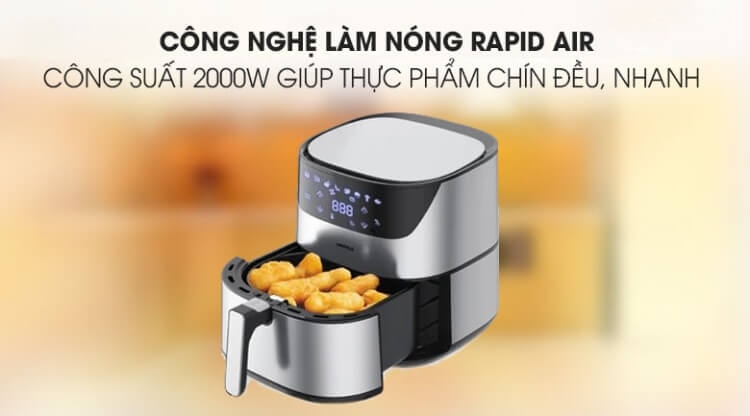 Nồi Chiên Không Dầu Điện Tử Hafele AF-T5A 4
