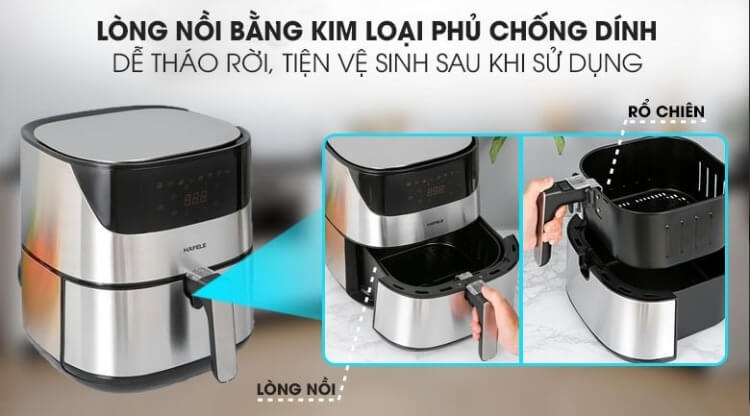 Nồi Chiên Không Dầu Điện Tử Hafele AF-T5A 6