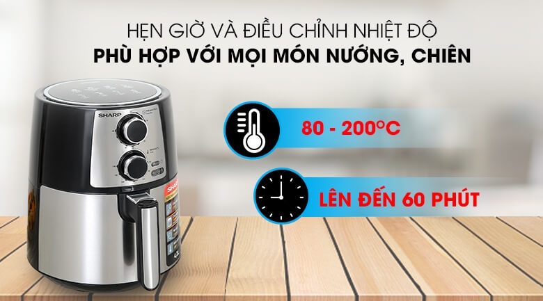 Nồi Chiên Không Dầu Sharp KF-AF42MV-ST (4.2 Lít) 8