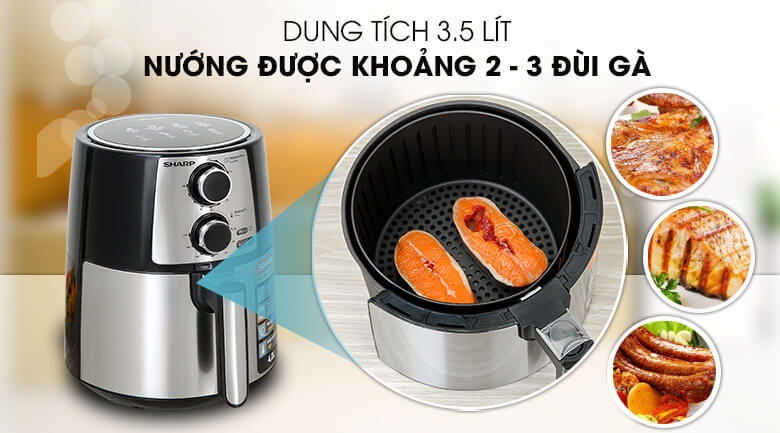 Nồi Chiên Không Dầu Sharp KF-AF42MV-ST (4.2 Lít) 2