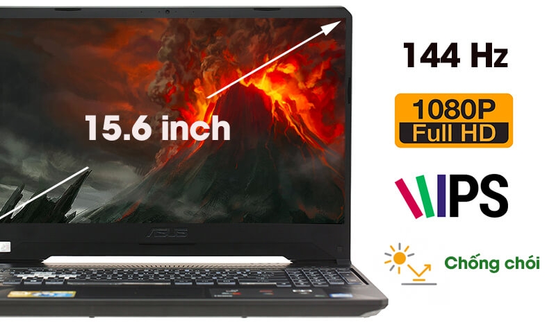 Laptop Asus FX505GM Core i5-8600H, RAM 8GB, SSD 128GB, HDD 1TB, NVIDIA GeForce GTX 1060 6GB 4