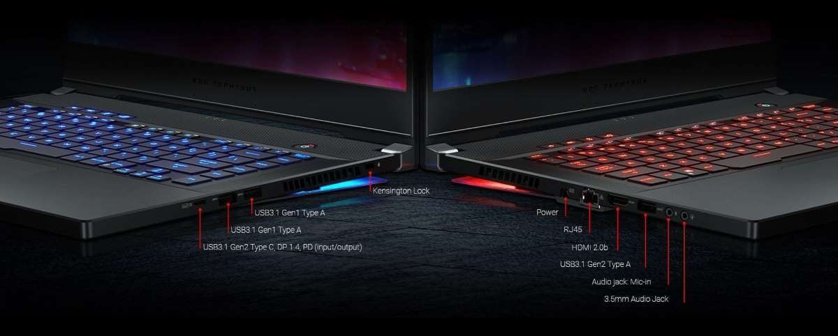 Laptop Asus ROG Zephyrus S GX502GW Core i7-9750H, RAM 16GB, SSD 1TB, NVIDIA GeForce RTX 2070 8 GB 22