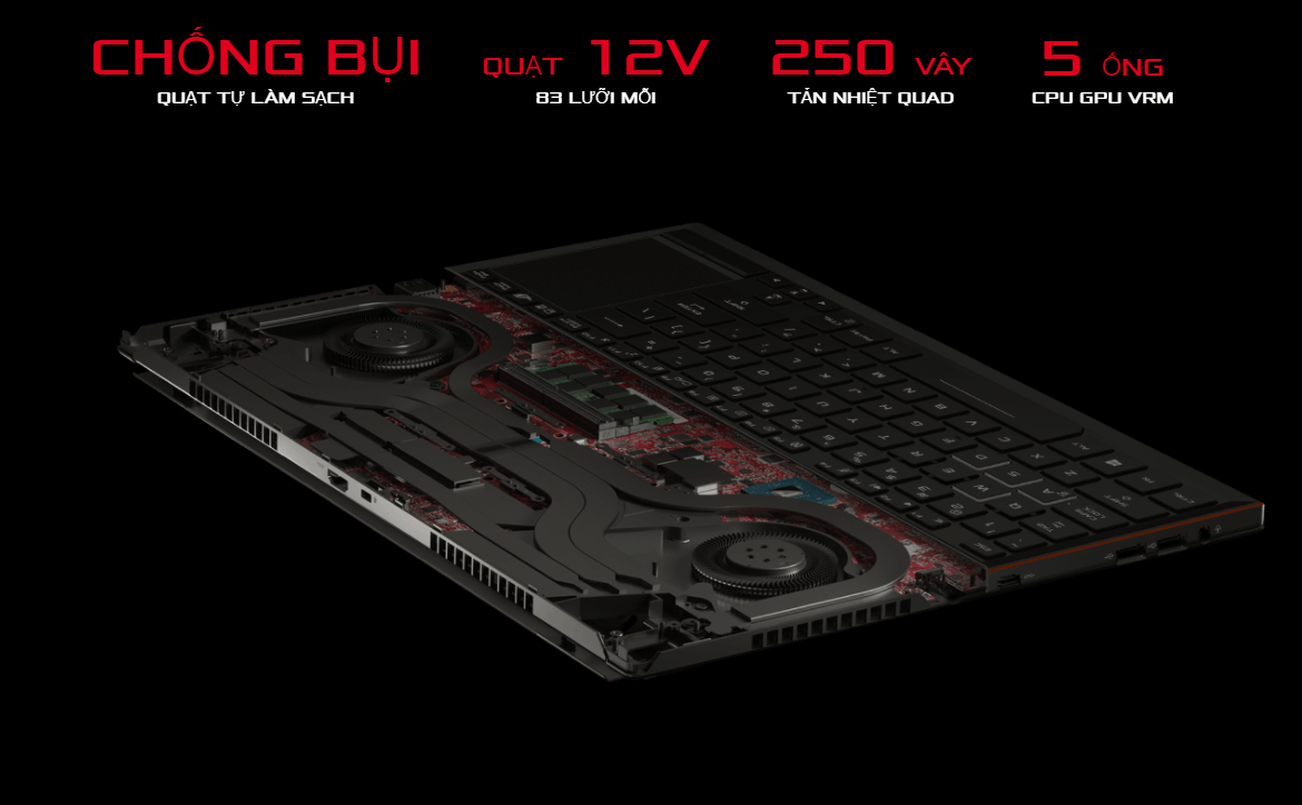 Laptop Asus Zephyrus S GX531GX Core i7-8750H, RAM 16GB, SSD 512GB, GeForce RTX 2080 Max Q 6