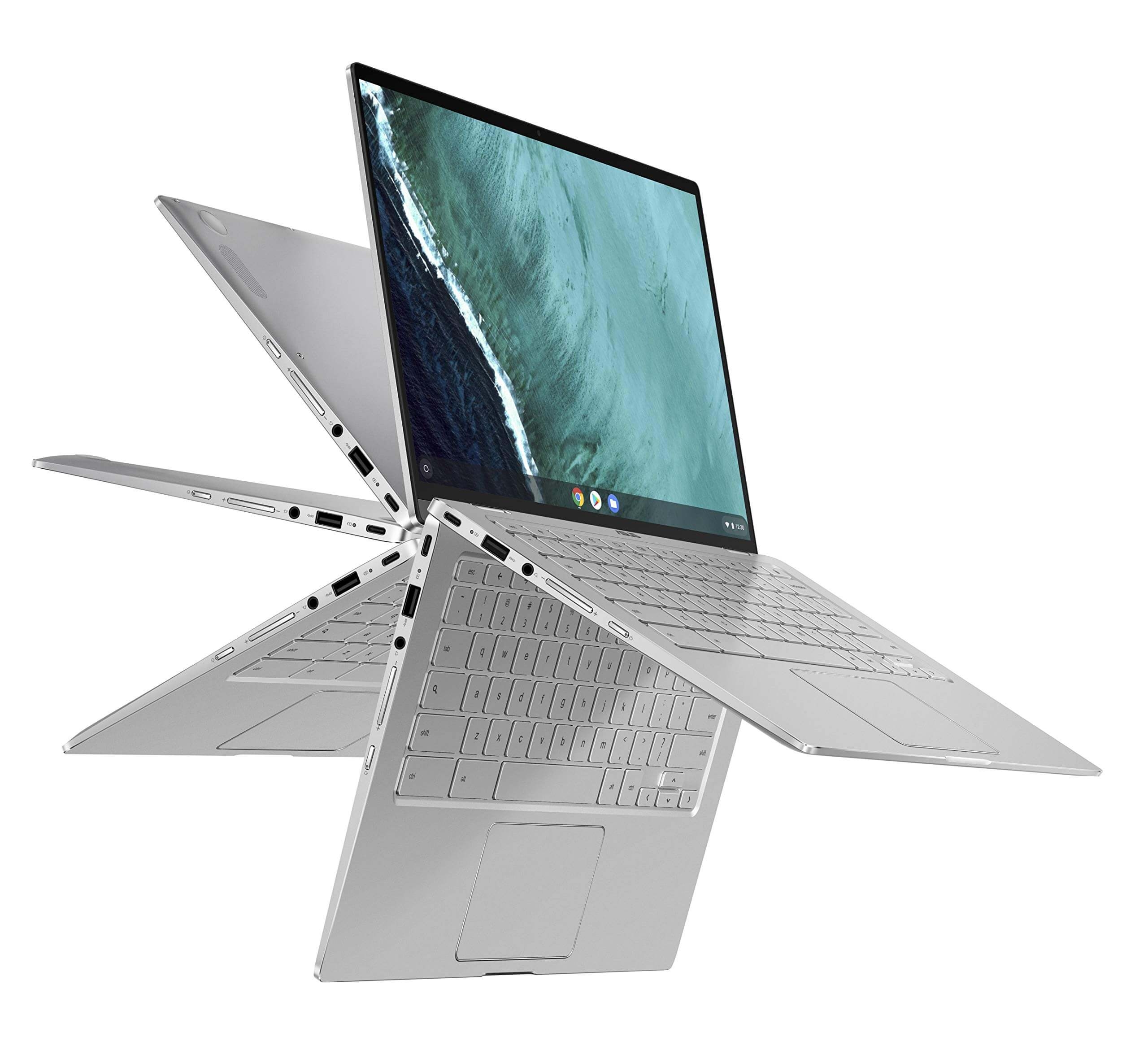 Laptop Asus Chromebook Flip C434T Intel M3-8100Y/BGA, Ram 8GB, SSD 64GB, 14 Inch  FHD