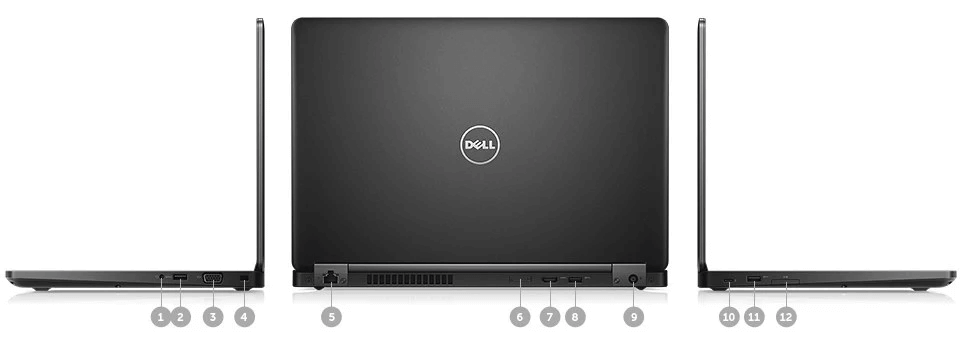 Laptop Dell Latitude 5480 Win10 Core i7-7820HQ, Ram 16GB, SSD 512GB, 14 Inch FHD, Vga NVIDIA GeForce GT930MX