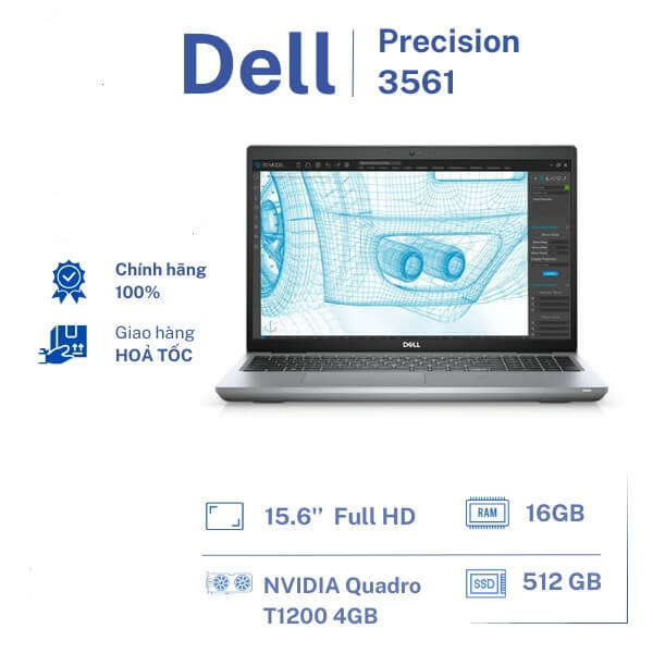 Laptop Dell Precision 3561 Core i7-11800H