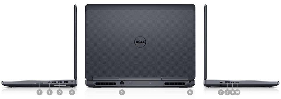 Laptop Dell Precision 7520 Intel Xeon E3-1505M, Ram 32GB, SSD 256GB, 15.6 Inch FHD, Nvidia Quadro M2200