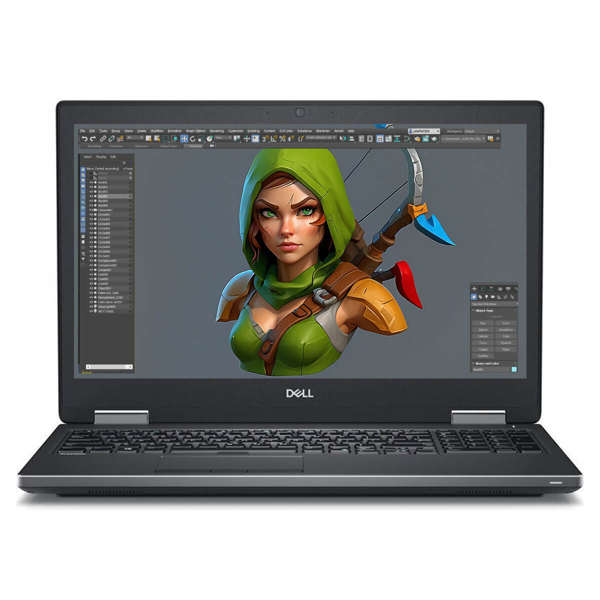 Laptop Dell Precision 7530 Core i7-8850H, Ram 16GB, SSD 512GB, 15.6 Inch FHD, Nvidia Quadro P1000