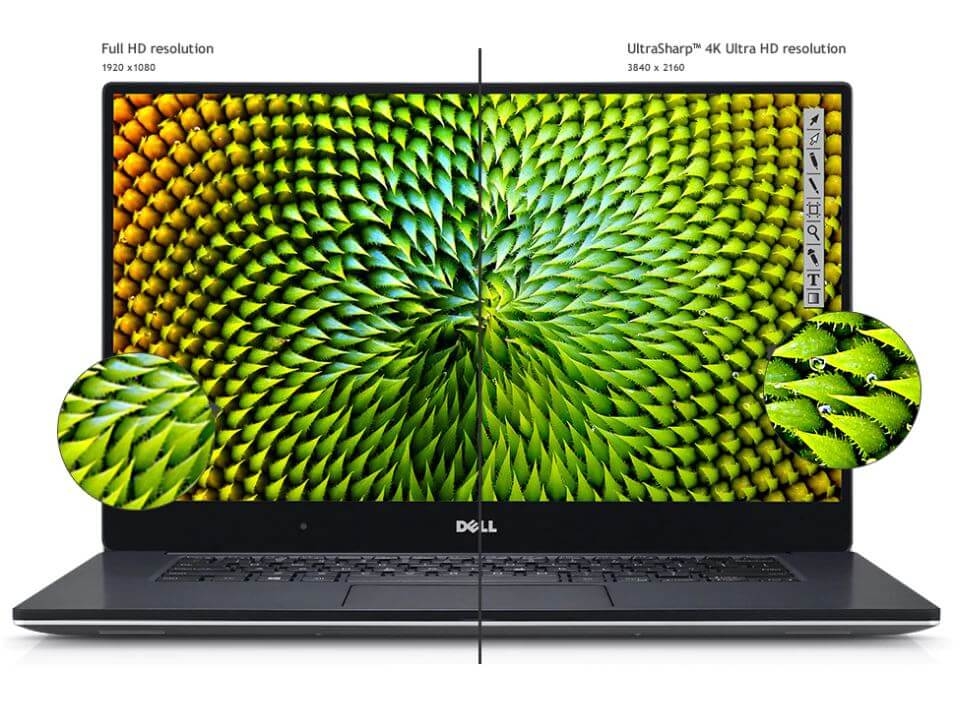 Laptop Dell XPS 15 9560 i7-7700HQ, RAM 16GB, SSD 512GB, 15.6 Inch FHD