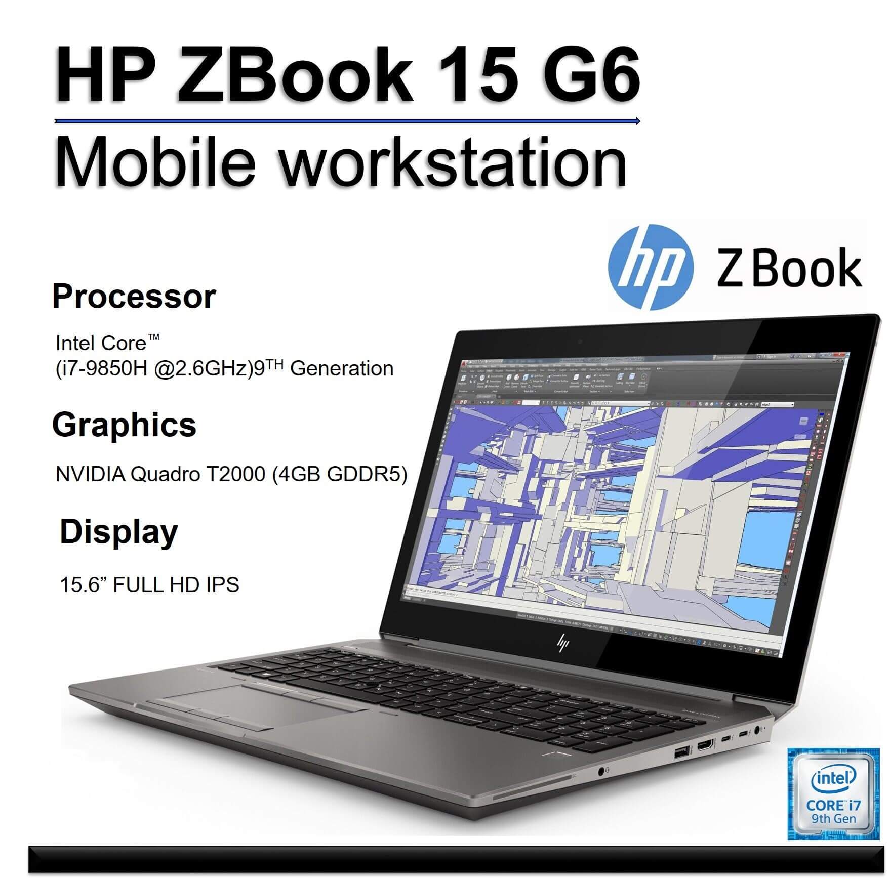 Laptop HP ZBook 15 G6 Core i7-9850H