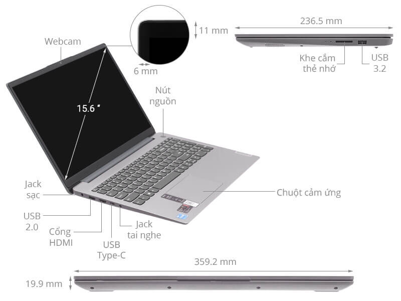 Laptop Lenovo Ideapad 1 15IAU Core i5-1235U