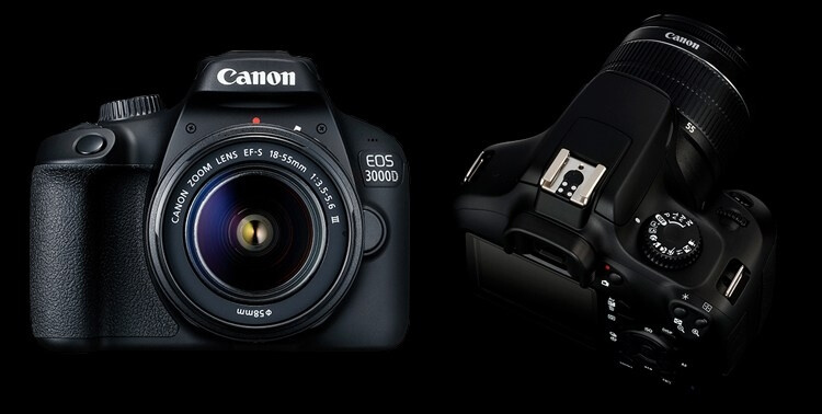 Máy Ảnh Canon EOS 3000D + Lens EF-S 18 - 55mm III 2