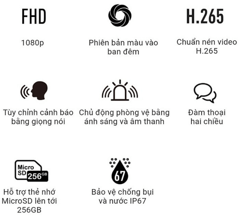 Camera IP Wifi Ngoài Trời EZVIZ C3W Pro Color Night Bản 2MP 2