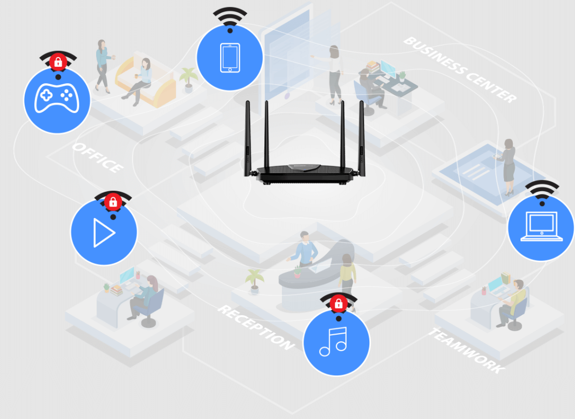Router Totolink Wi-Fi 6 Băng Tần Kép Gigabit AX1800 - X5000R 4