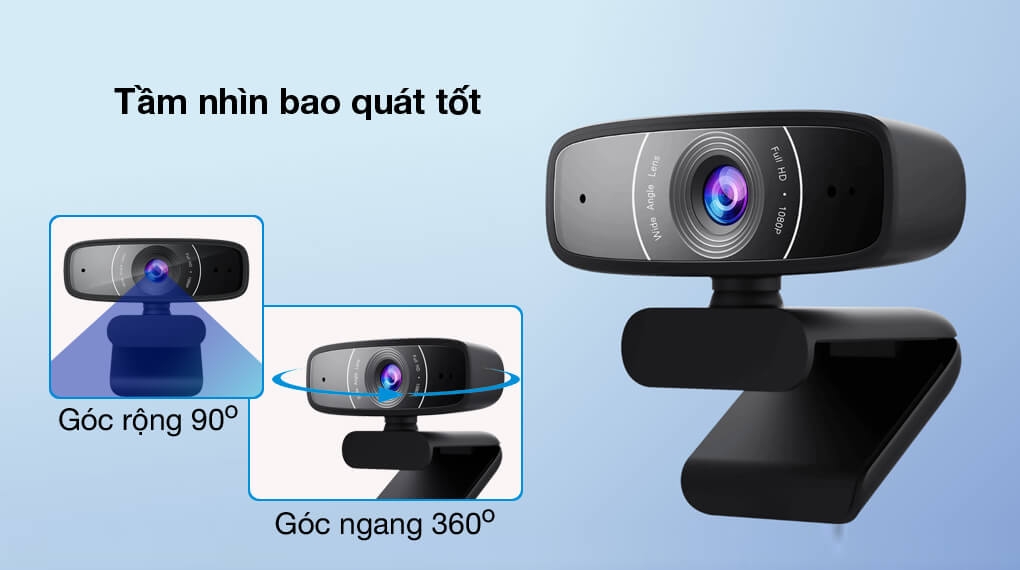 Webcam Asus C3 FullHD 1080p 3