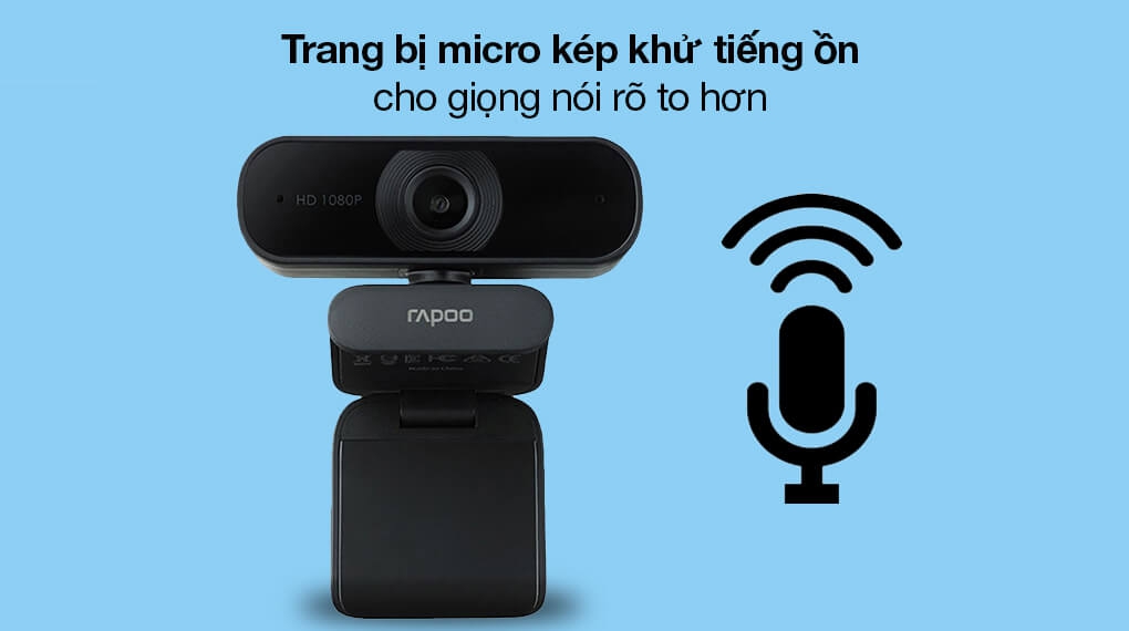 Webcam Rapoo C260 FullHD 1080p 4