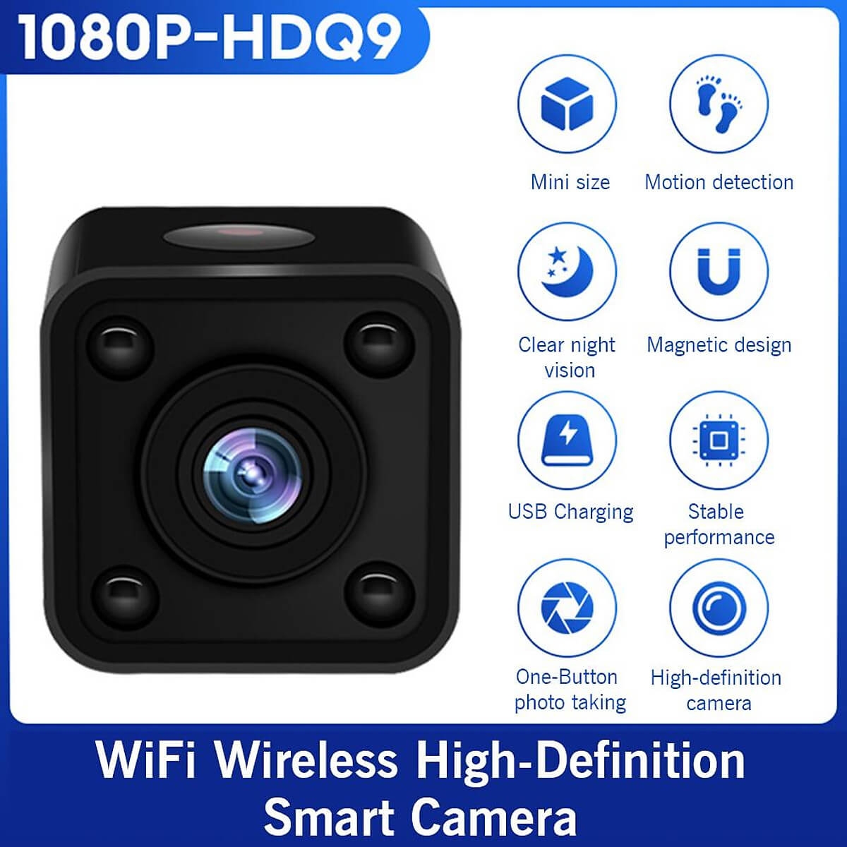 Camera Di Động Nhỏ Độ Nét Cao 1080P/30fps WiFi Thông Minh 1