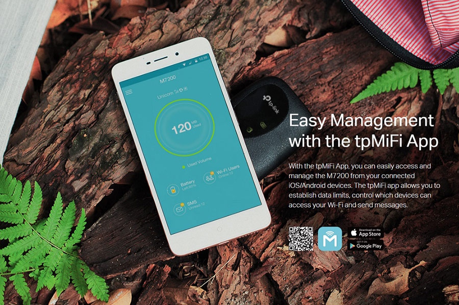 Bộ Phát Wifi Di Động 4G LTE TP-Link M7200 150Mbps 3