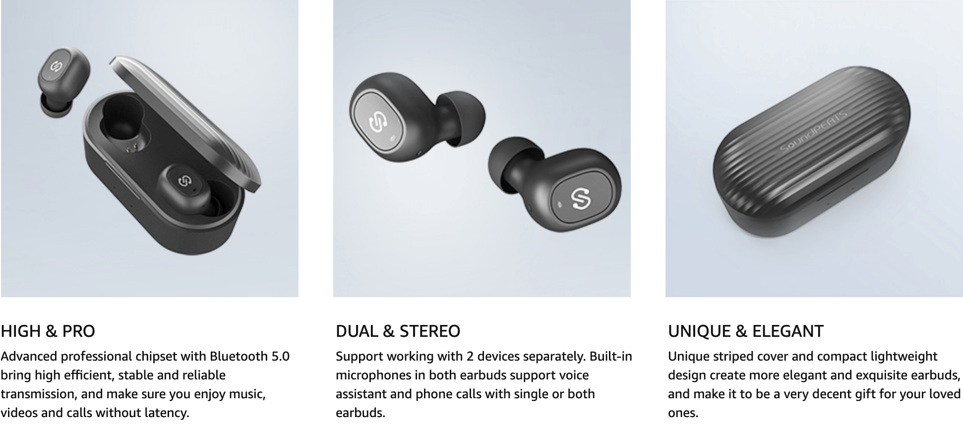 Tai Nghe True Wireless Earbuds SOUNDPEATS TrueFree+ Bluetooth V5.0 2