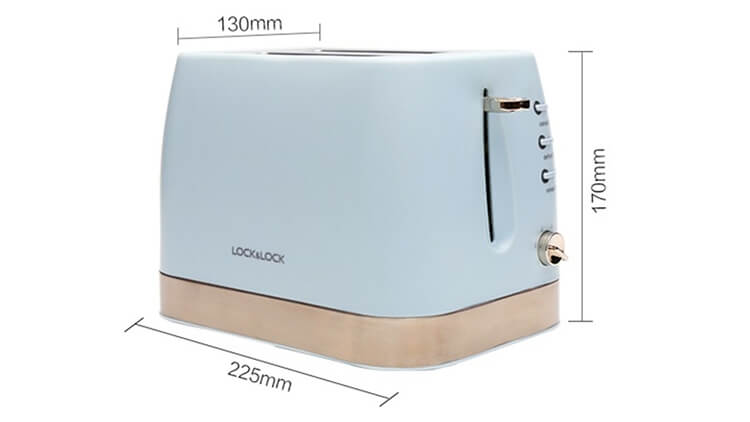 Máy Nướng Bánh Mì Lock&Lock EJB221BLU (730 - 870 W) 2