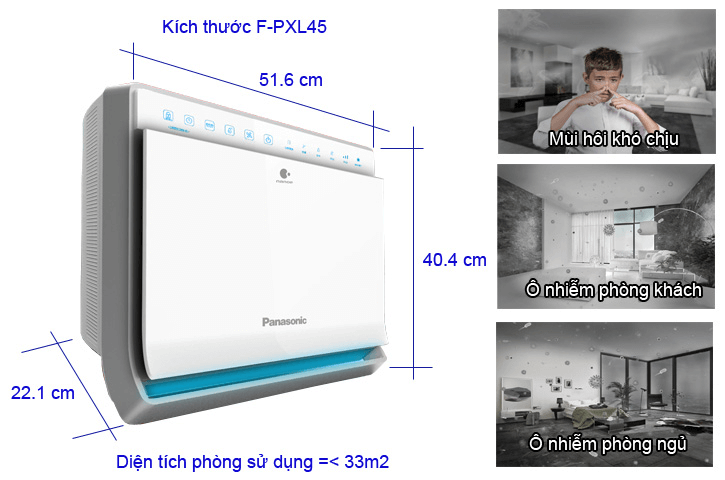 Máy Lọc Không Khí Panasonic F-PXL45A 2
