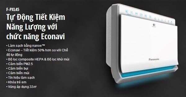 Máy Lọc Không Khí Panasonic F-PXL45A 3