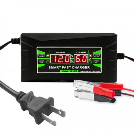 Bộ Sạc Bình Ắc Quy Thông Minh (3 Pha) (150/250V Sang 12V) (6A) (Phích EU)