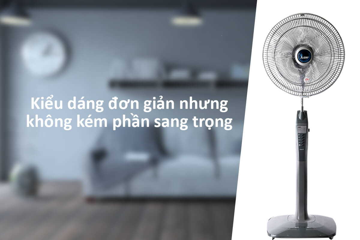 Quạt Đứng Mitsubishi LV16-RT CY-GY - Xám Đậm