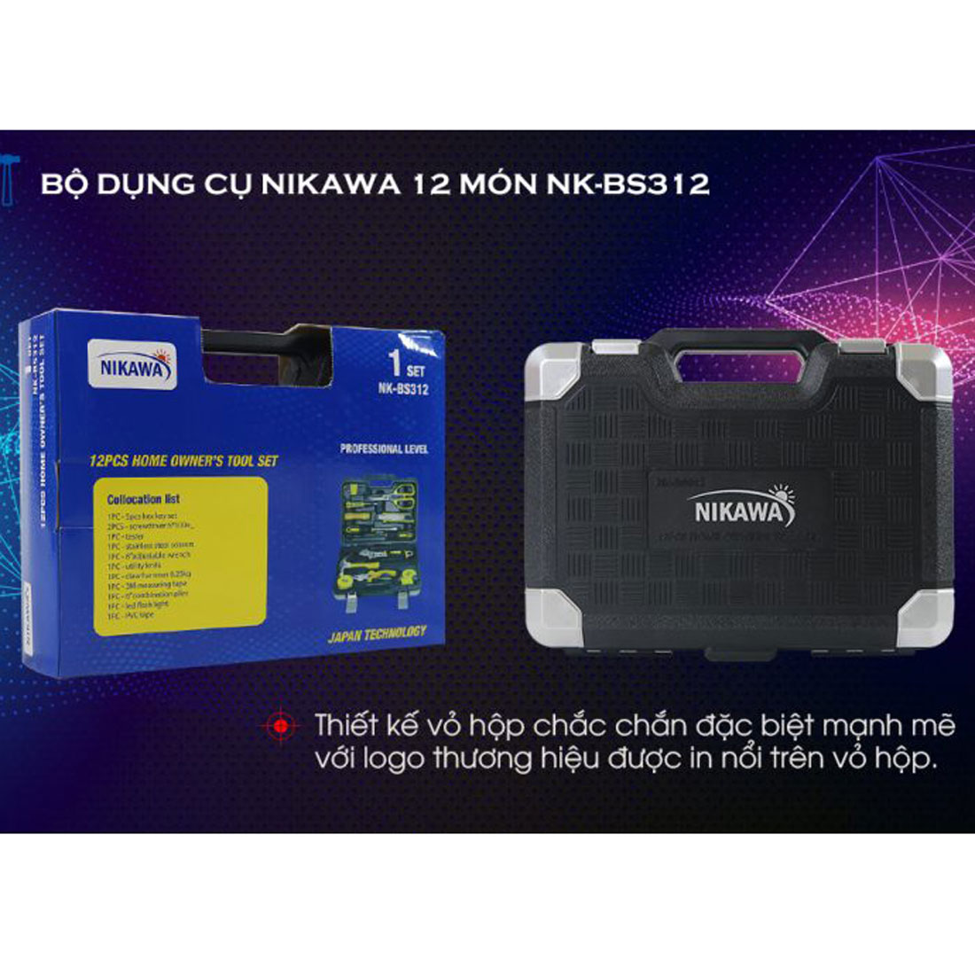 Bộ Dụng Cụ 12 Món Nikawa Tools NK-BS312