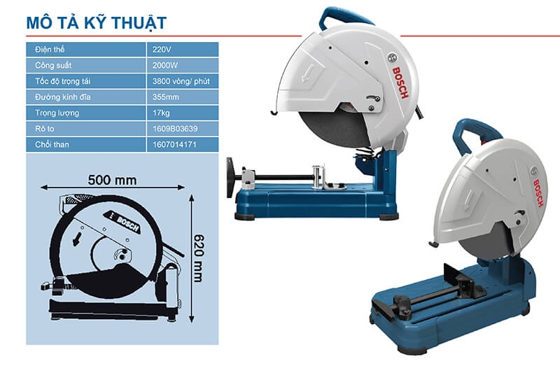 Máy cắt sắt Bosch GCO 220 2