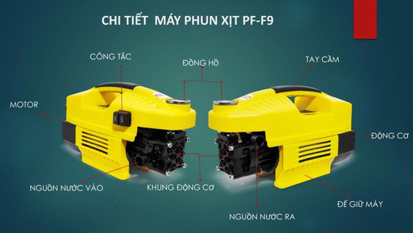 Máy Xịt Rửa Xe Cao Cấp Tự Động Perfect PF-F9