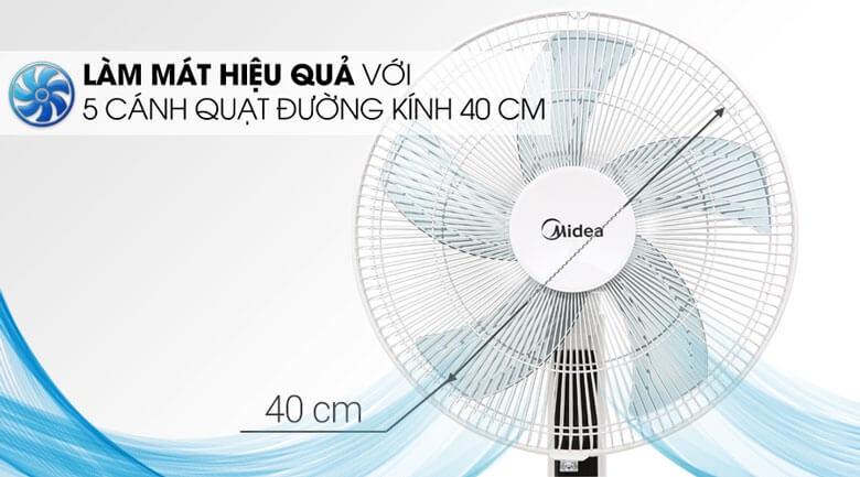 Quạt đứng Midea FS40-19PRD - Hàng Chính Hãng 4