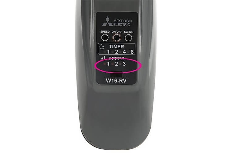 Quạt Treo Tường Mitsubishi W16-RV 2